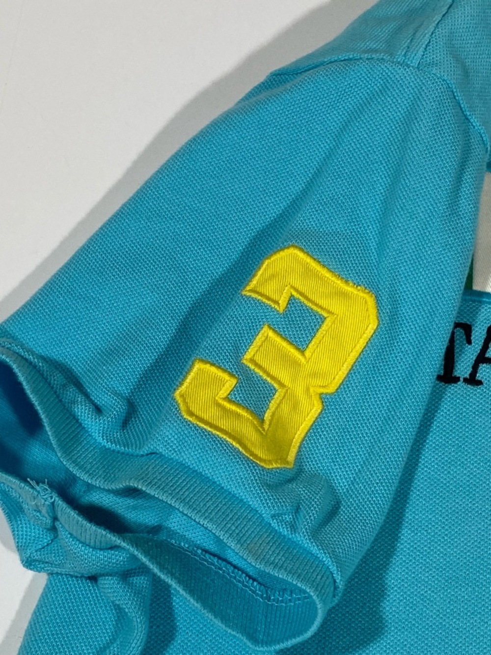 Ralph Lauren Blue Skinny Fit Polo Italy #3 Woman Size XL  Big Pony Logo - Picture 4 of 10